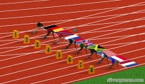 100 Meter Run: Track